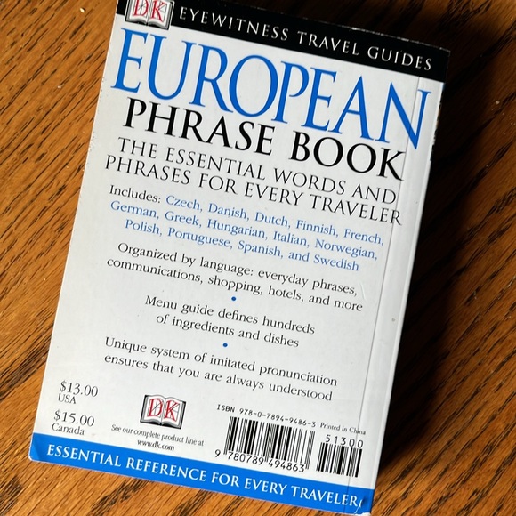 European phrasebook, DK eyewitness, travel guides essential reference travelers - Picture 2 of 7